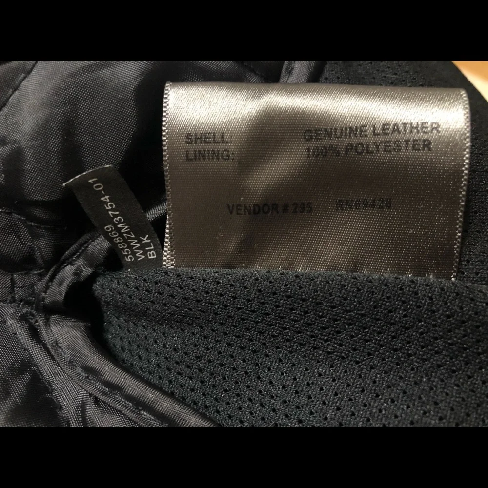 Leather Motorcycle Riding Jacket - Picture 10 of 12